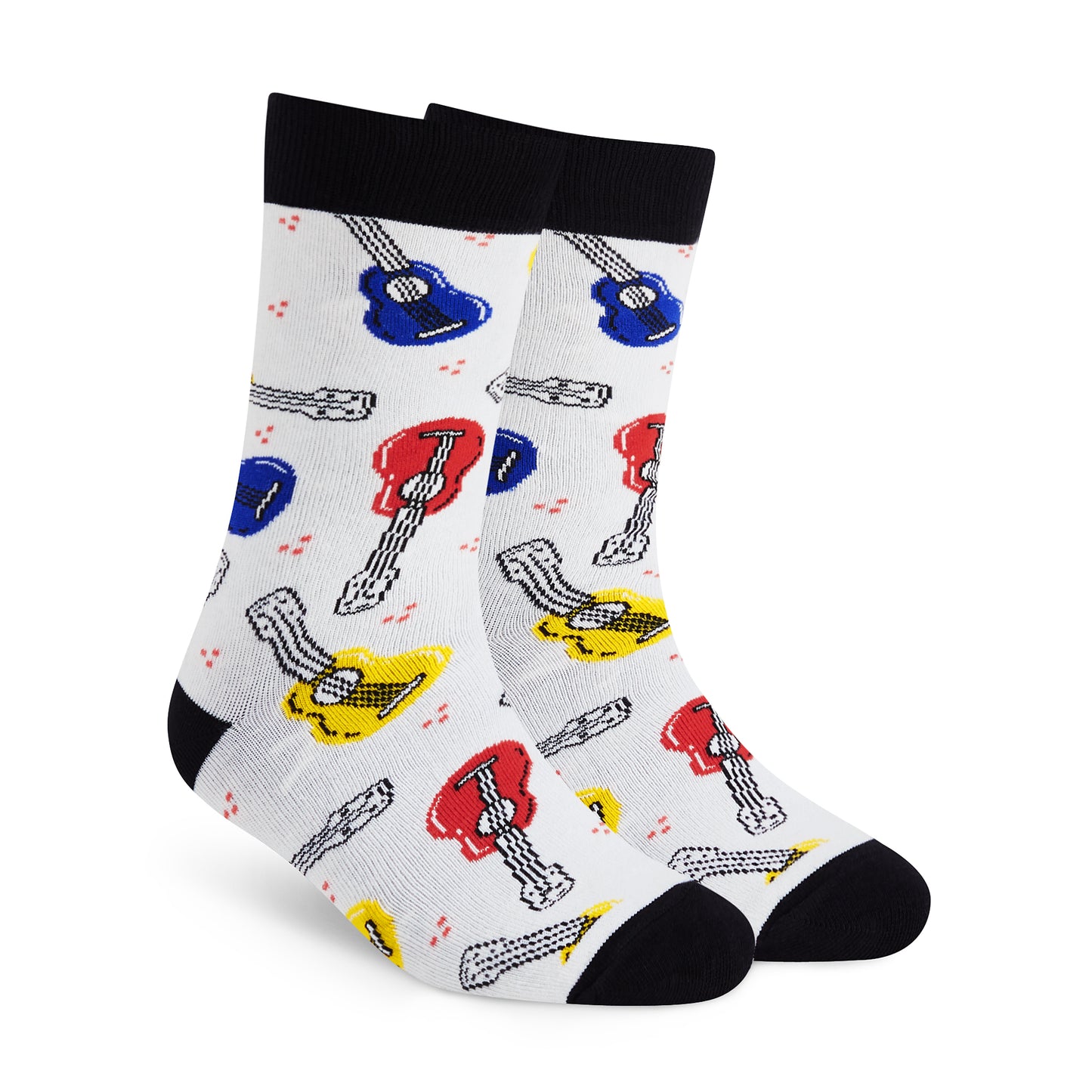 GUITAR Crew Length : Men & Women Designer Funky, Funny Creative Colorful Socks - Unisex Socks