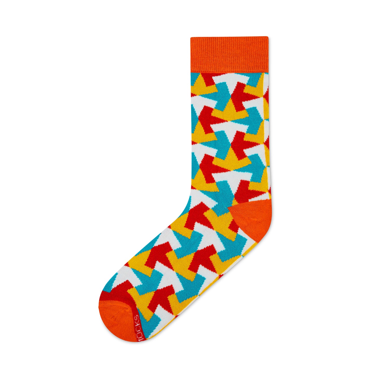 Tech Toes Crew Length : Men & Women Designer Funky Creative Colorful Socks - Unisex Socks