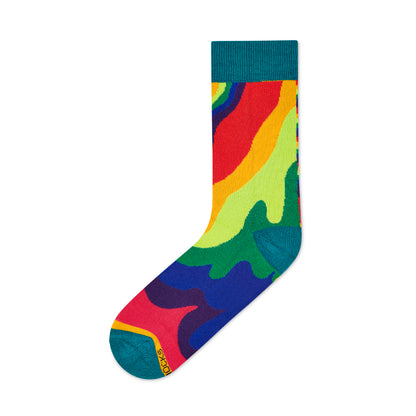 Radiance Crew Length : Men & Women Designer Funky Creative Colorful Socks - Unisex Socks