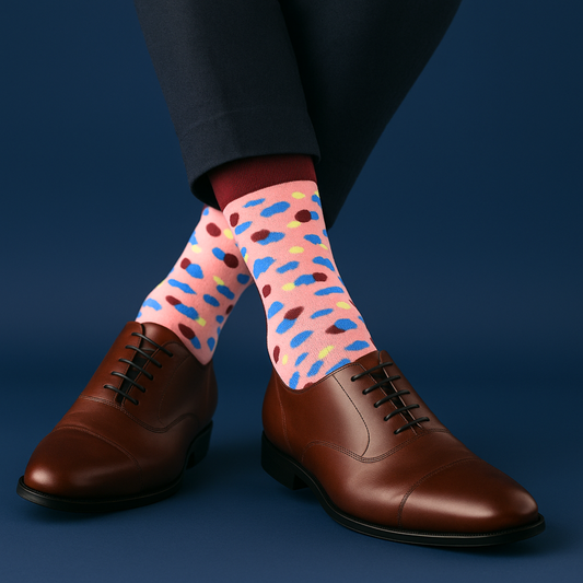 PARTY Crew Length Cotton Socks: Fun Styles & Comfort