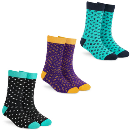 Cotton Crew Socks Combo: Plus, Plush, Classic