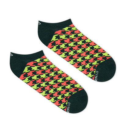 Houndstooth Unisex Low Ankle Length Socks