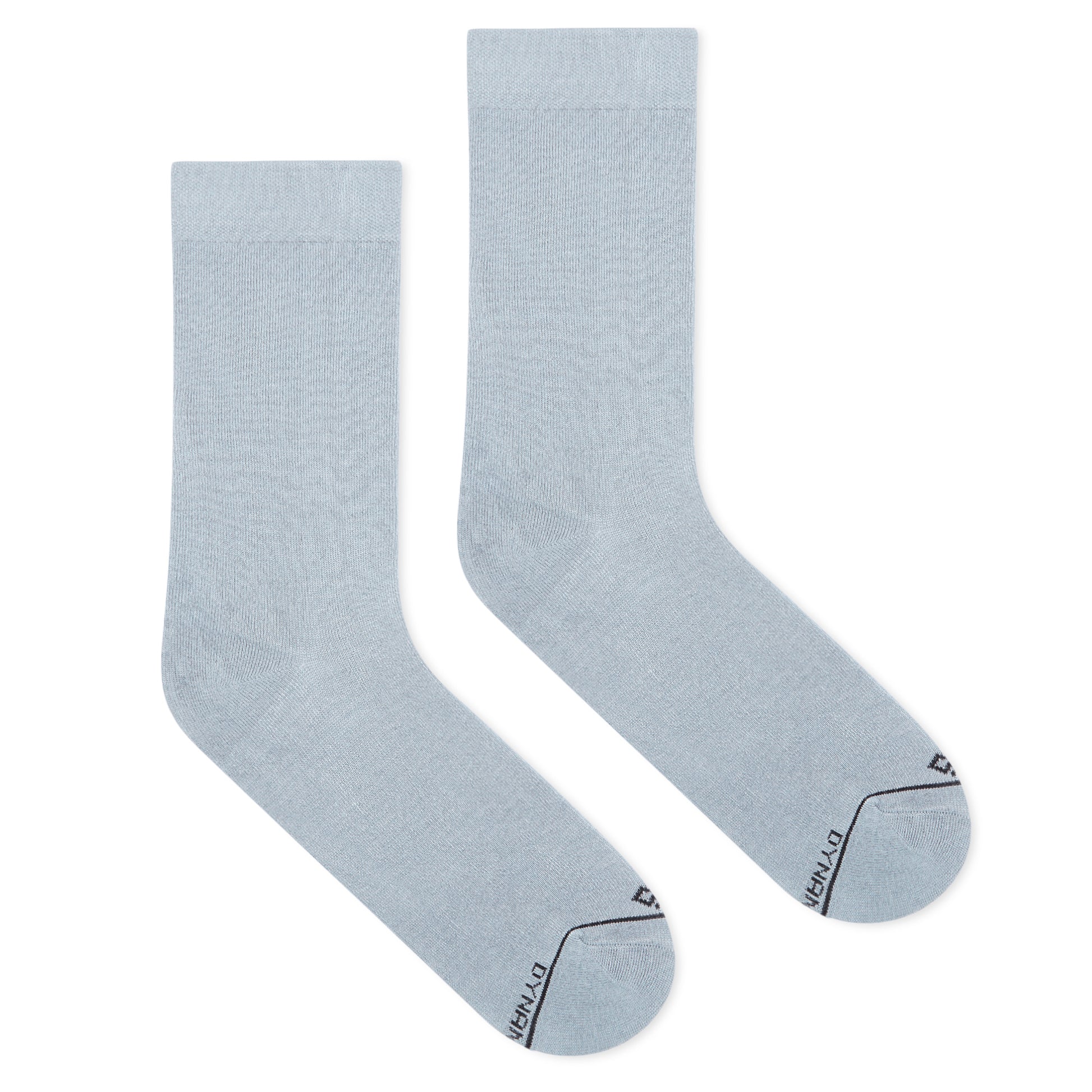 Comfort Meets Style: Grey Unisex Bamboo Crew Length Socks
