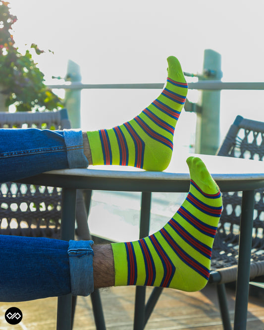 Cotton Ankle Socks : Stripes 11.0 Ankle Length Socks