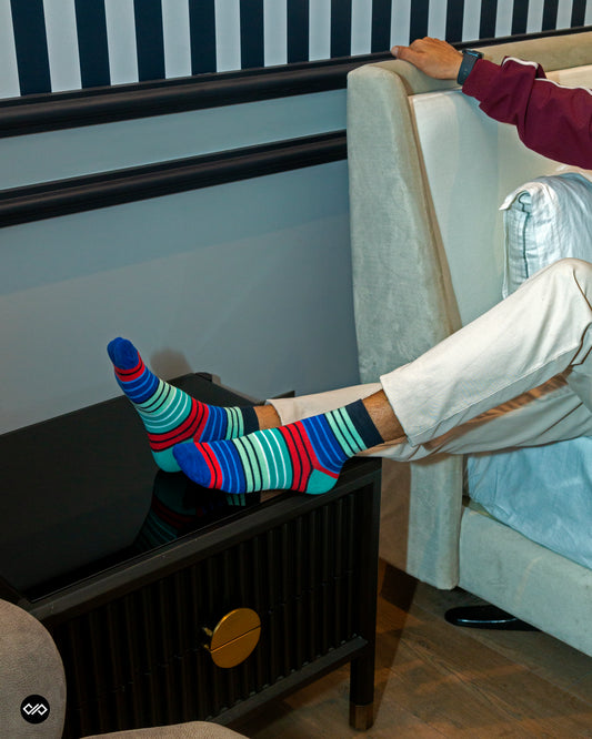 Cotton Ankle Socks : Stripes 12.0 Ankle Length Socks