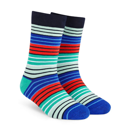 Designer Cotton Crew Socks 6-Pack - Luxury Comfort and Style