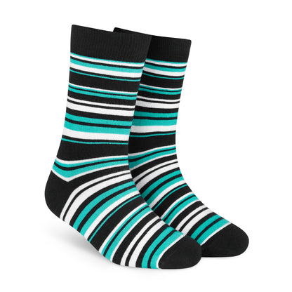 Designer Cotton Crew Socks 6-Pack - Luxury Comfort and Style