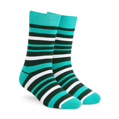 Stripes Cotton Socks Pack of 3 : Crew Length Socks Set