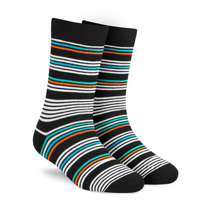 Designer Cotton Crew Socks 6-Pack - Luxury Comfort and Style