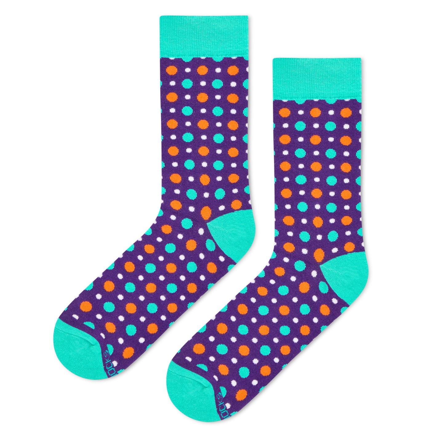 FIZZY PURPLE COTTON CREW LENGTH SOCKS