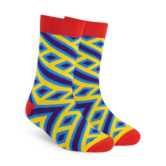 Magical Ladder Crew Length : Men & Women Funky Creative Colorful Designer Cotton Socks - Unisex Socks