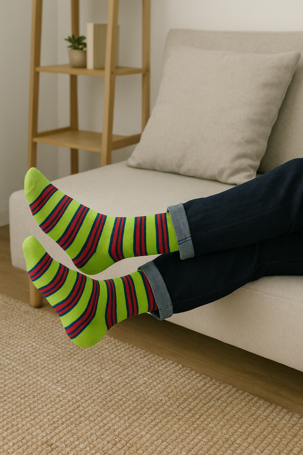Stripes 11.0 Crew Length Socks: Bold Stripes for Your Feet