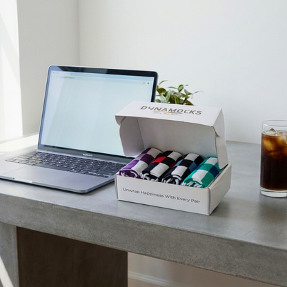 Cotton Crew Length Socks Gift Box