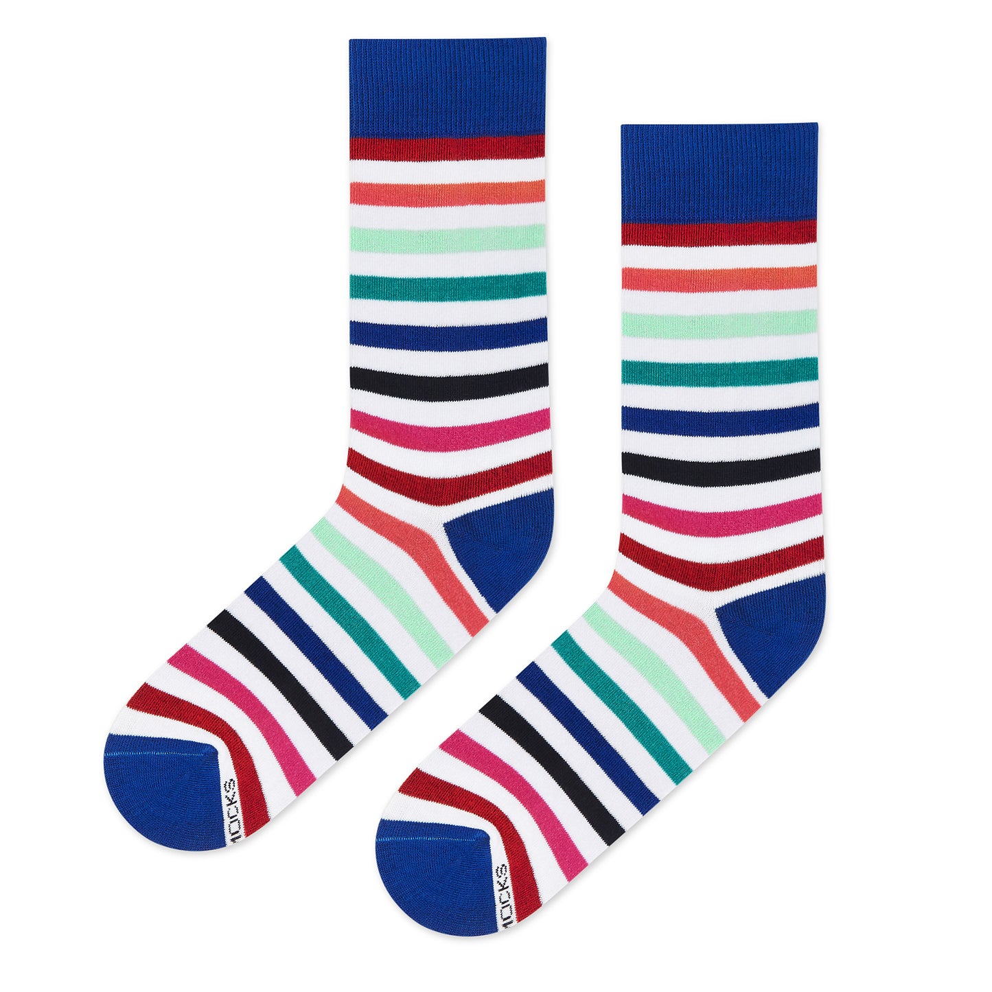 Cotton Crew Socks: STRIPES 19.0